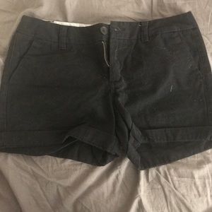 Black khaki shorts
